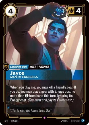 (084/221) Jayce - Man of Progress - Spiritforged Foil