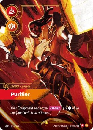 (241/221) Lucian - Purifier (Overnumbered) - Spiritforged Foil