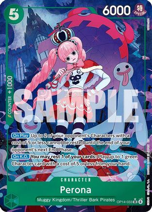 (OP14-033) Perona - OP14-033 (Alternate Art) - The Azure Sea's Seven - Foil