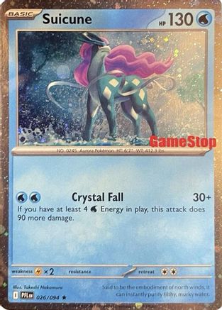 Suicune (Cosmos Holo) (Gamestop Exclusive) (26) - Miscellaneous Cards & Products Holofoil - Promo