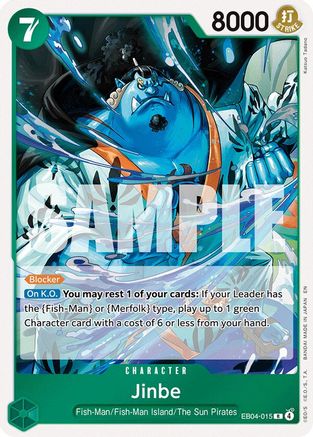 (EB04-015) Jinbe - EB04-015 - The Azure Sea's Seven - Foil