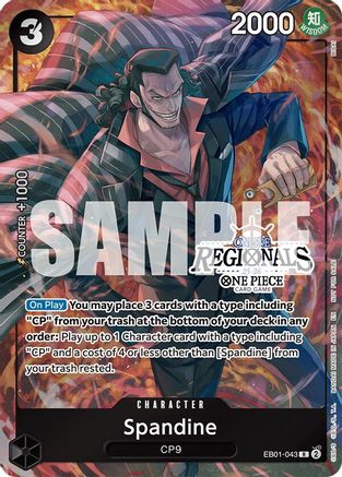 (EB01-043) Spandine (Online Regional Participation Pack 2025 Vol.1) - One Piece Promotion Cards - Foil