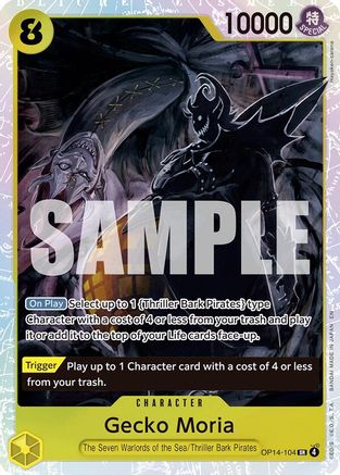 (OP14-104) Gecko Moria - OP14-104 - The Azure Sea's Seven - Foil