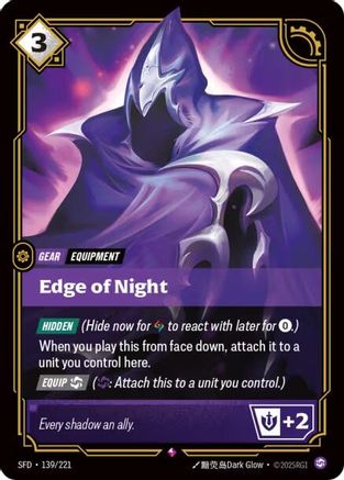 (139/221) Edge of Night - Spiritforged Foil