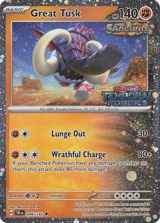 Great Tusk (Temporal Forces Stamped) (96/162) - Miscellaneous Cards & Products Holofoil - Uncommon