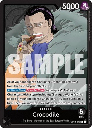 (OP14-079) Crocodile - OP14-079 - The Azure Sea's Seven - Normal