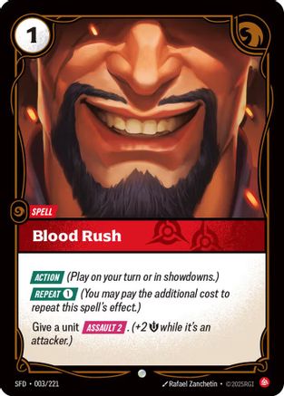(003/221) Blood Rush - Spiritforged Foil