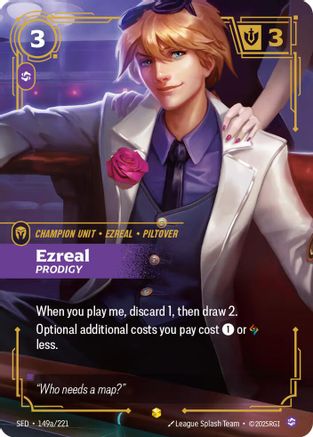 (149a/221) Ezreal - Prodigy (Alternate Art) - Spiritforged Foil