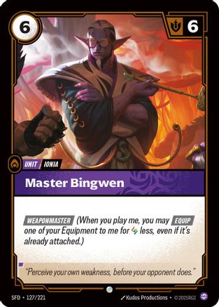 (127/221) Master Bingwen - Spiritforged Foil