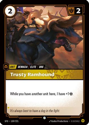 (159/221) Trusty Ramhound - Spiritforged Foil