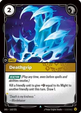 (163/221) Deathgrip - Spiritforged Foil