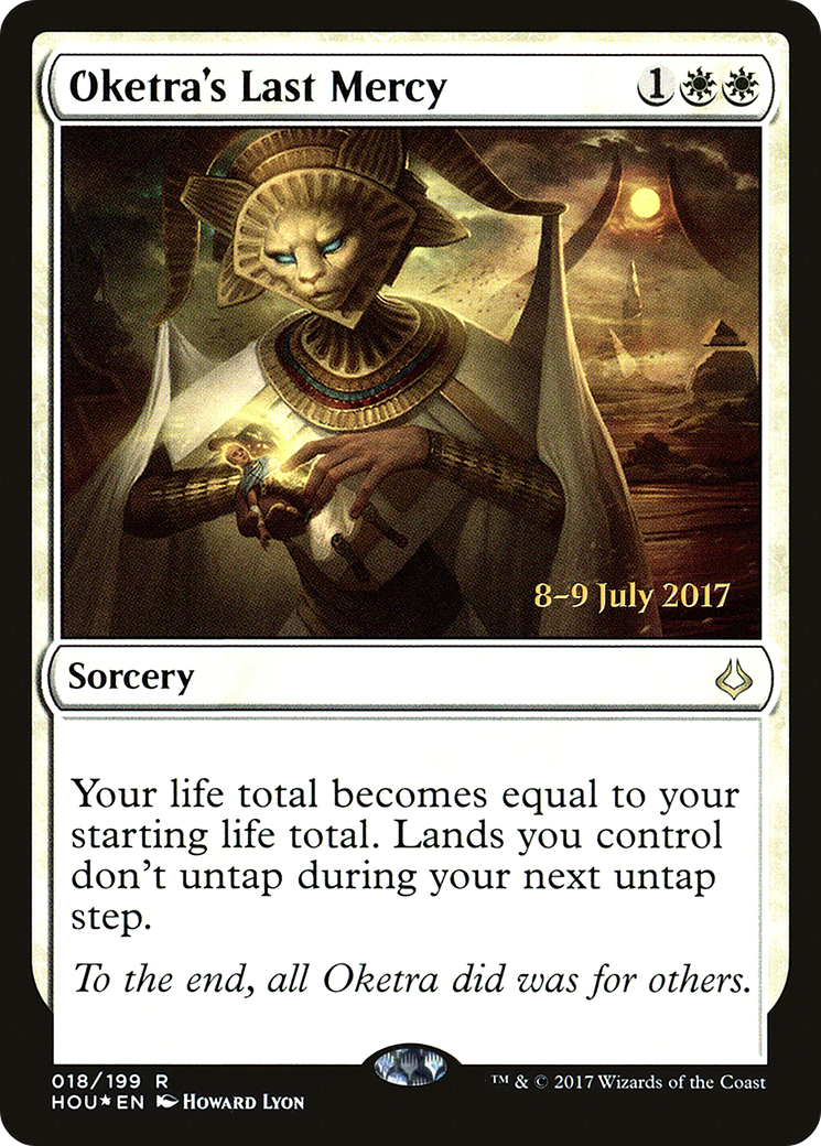Oketra's Last Mercy (PRE-18S) - Hour of Devastation Promos (Prerelease) Foil