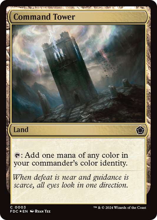 Command Tower (FDC-003) - Foundations Commander Foil