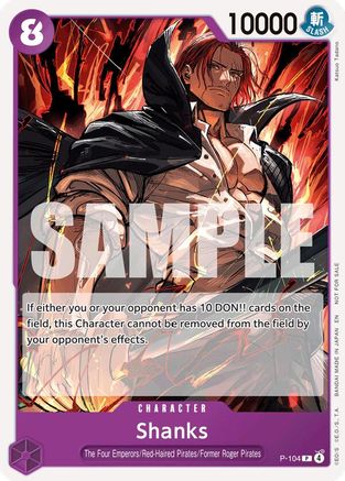 (P-104) Shanks (Store Tournament 2025 Vol. 4) - One Piece Promotion Cards Normal