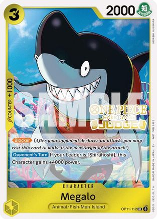 (OP11-112) Megalo (Judge Pack Vol. 7) - One Piece Promotion Cards Foil