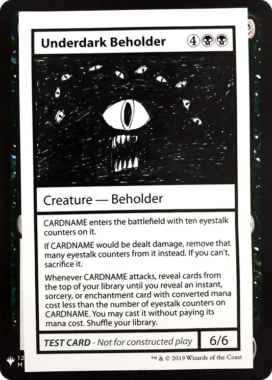 Underdark Beholder (CMB1-049) - Mystery Booster Playtest Cards 2019