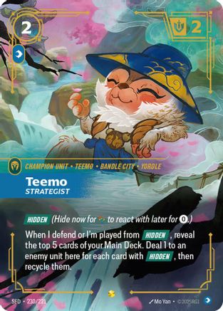 (230/221) Teemo - Strategist (Overnumbered) - Spiritforged Foil