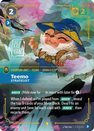 (230*/221) Teemo - Strategist (Signature) - Spiritforged Foil