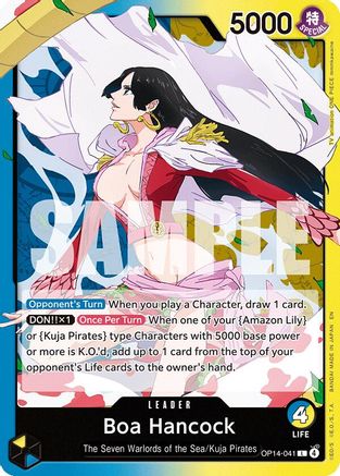 (OP14-041) Boa Hancock - OP14-041 - The Azure Sea's Seven - Normal