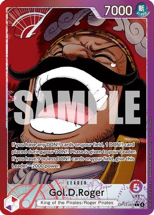 (OP13-003) Gol.D.Roger (Jumbo) - One Piece Promotion Cards Normal