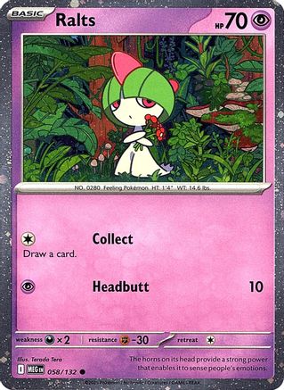 Ralts (Cosmos Holo) (58) - Miscellaneous Cards & Products Holofoil - Common
