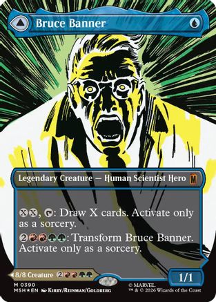 Bruce Banner (Borderless) (MSH-390) - Marvel Super Heroes Foil