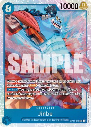 (OP14-049) Jinbe - OP14-049 - The Azure Sea's Seven - Foil