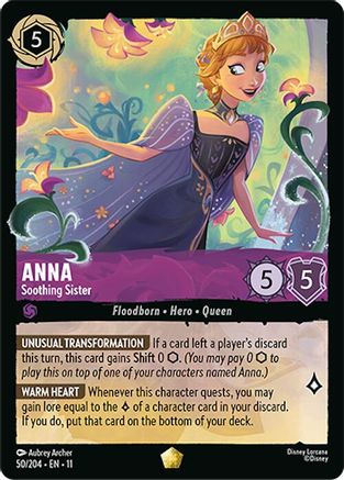 (050/204)  Anna - Soothing Sister - Winterspell  Cold Foil