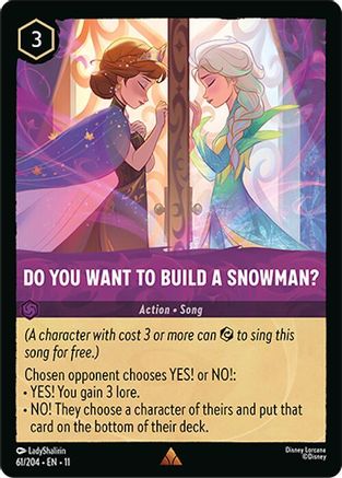 (061/204)  Do You Want To Build A Snowman? - Winterspell  Normal
