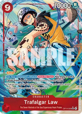 (OP14-009) Trafalgar Law - OP14-009 (Alternate Art) - The Azure Sea's Seven - Foil