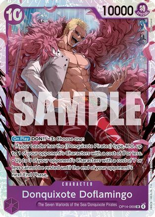 (OP14-069) Donquixote Doflamingo - OP14-069 - The Azure Sea's Seven - Foil