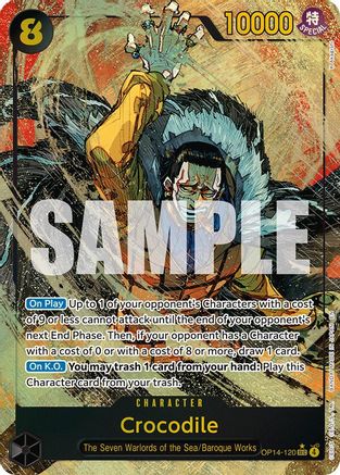 (OP14-120) Crocodile - OP14-120 (Alternate Art) - The Azure Sea's Seven - Foil