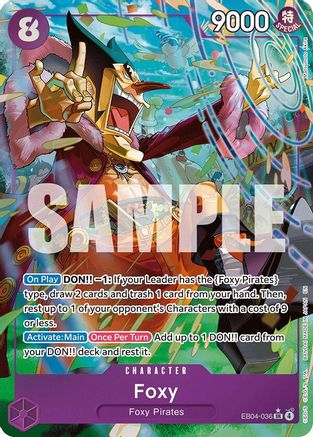 (EB04-036) Foxy (Alternate Art) - The Azure Sea's Seven - Foil
