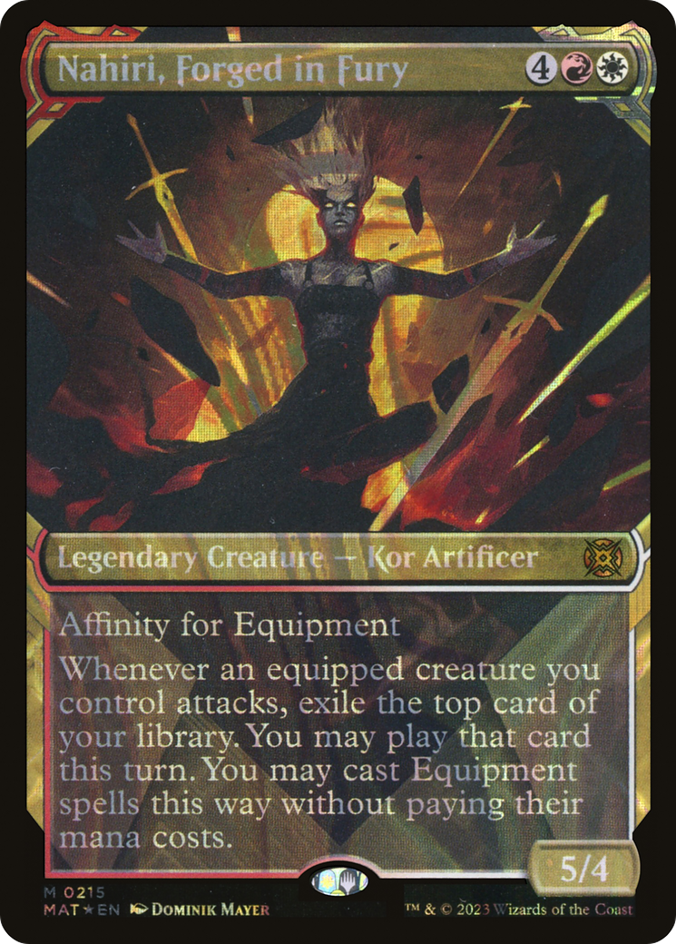 Nahiri, Forged in Fury (MAT-215) - March of the Machine: The Aftermath: (Showcase) Foil