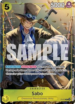 (P-073) Sabo (Tin Pack Set Vol. 2) - One Piece Promotion Cards Foil