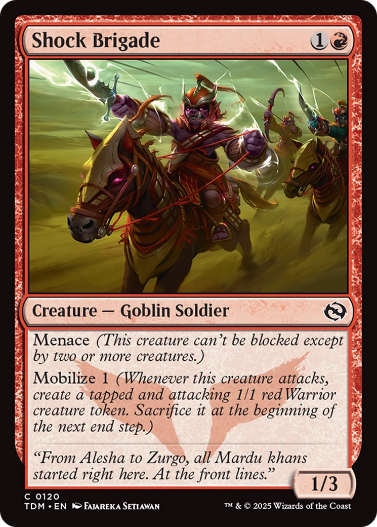 Shock Brigade  (TDM-120) - Tarkir: Dragonstorm
