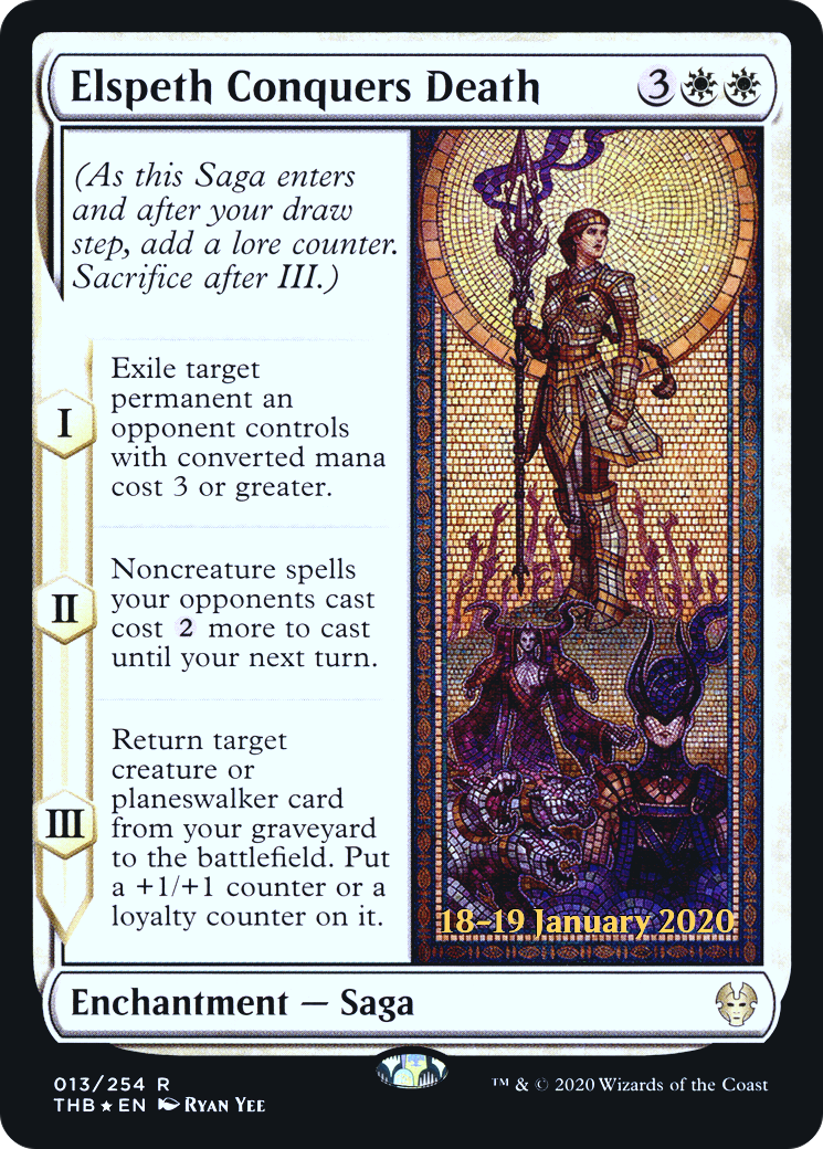 Elspeth Conquers Death (PTHB-13S) - Theros Beyond Death Promos Foil