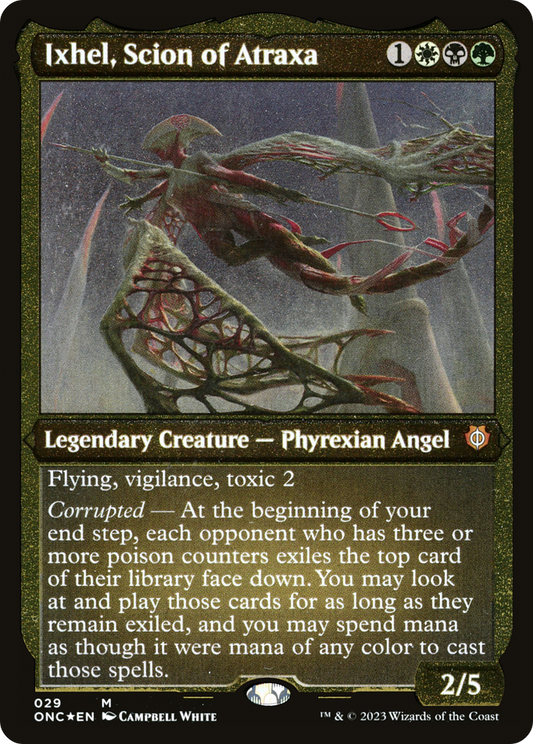 Ixhel, Scion of Atraxa (ONC-029) - Phyrexia: All Will Be One Commander Etched Foil