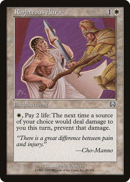 Righteous Aura (MMQ-045) - Mercadian Masques Foil