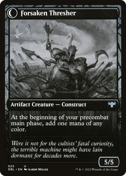 Foreboding Statue // Forsaken Thresher (DBL-523) - Innistrad: Double Feature: (Double Faced Transform) Foil