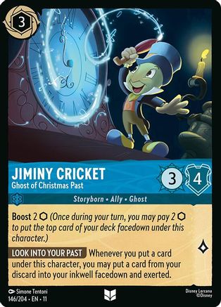 (146/204)  Jiminy Cricket - Ghost of Christmas Past - Winterspell  Normal