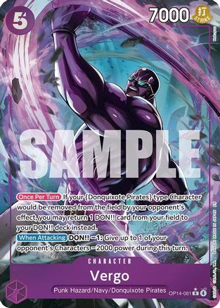(OP14-061) Vergo (Alternate Art) - The Azure Sea's Seven - Foil