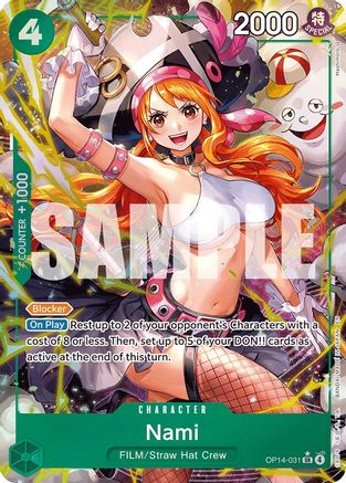 (OP14-031) Nami (Alternate Art) - The Azure Sea's Seven - Foil