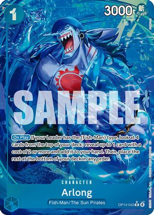 (OP14-042) Arlong (Alternate Art) - The Azure Sea's Seven - Foil