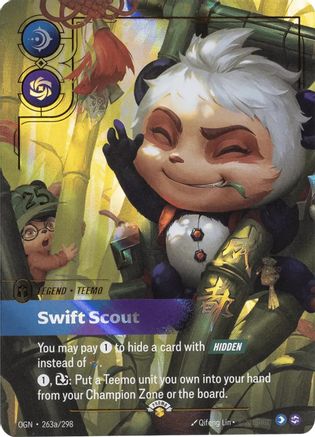 (263a/298) Teemo - Swift Scout (Alternate Art) - Riftbound Promotional Cards Foil