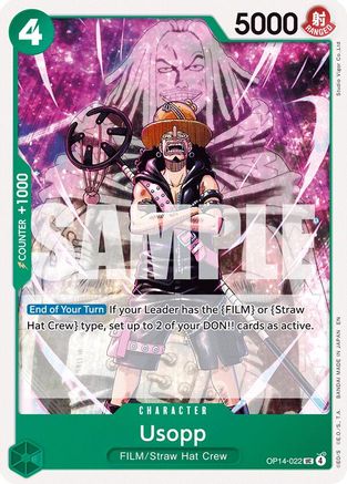(OP14-022) Usopp - The Azure Sea's Seven - Normal