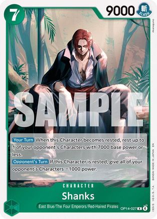 (OP14-027) Shanks - The Azure Sea's Seven Foil