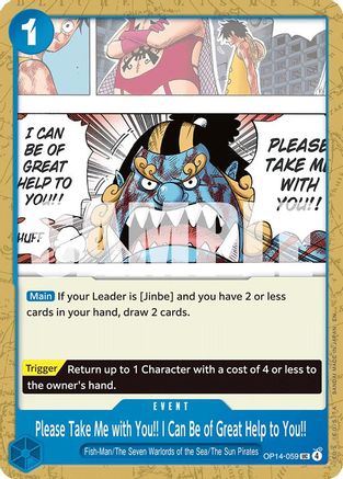 (OP14-059) Please Take Me with You!! I Can Be of Great Help to You!! - The Azure Sea's Seven - Normal