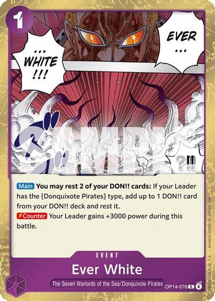 (OP14-076) Ever White - The Azure Sea's Seven - Foil