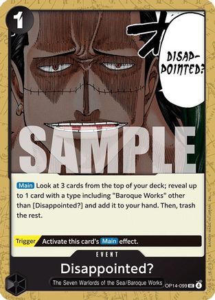 (OP14-099) Disappointed? - The Azure Sea's Seven - Normal